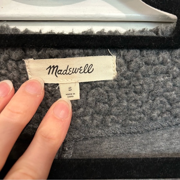Madewell Bonded Sherpa Cocoon Coat - Picture 6 of 10